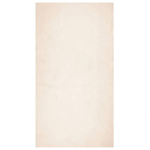 Gulvtæppe HUARTE 60×110 cm - kort luv, vaskbart, beige