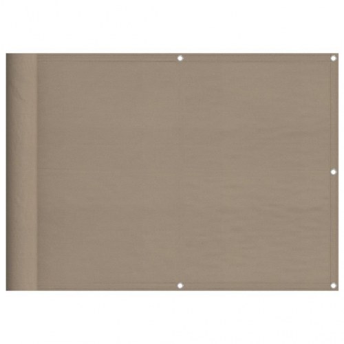 Altanafskærmning 75 × 800 cm - 100 % polyester, gråbrun