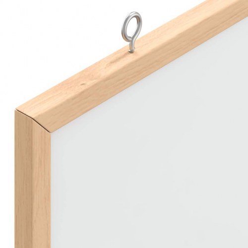 Magnetisk whiteboardtavle med fyrretræsramme 40 x 30 cm