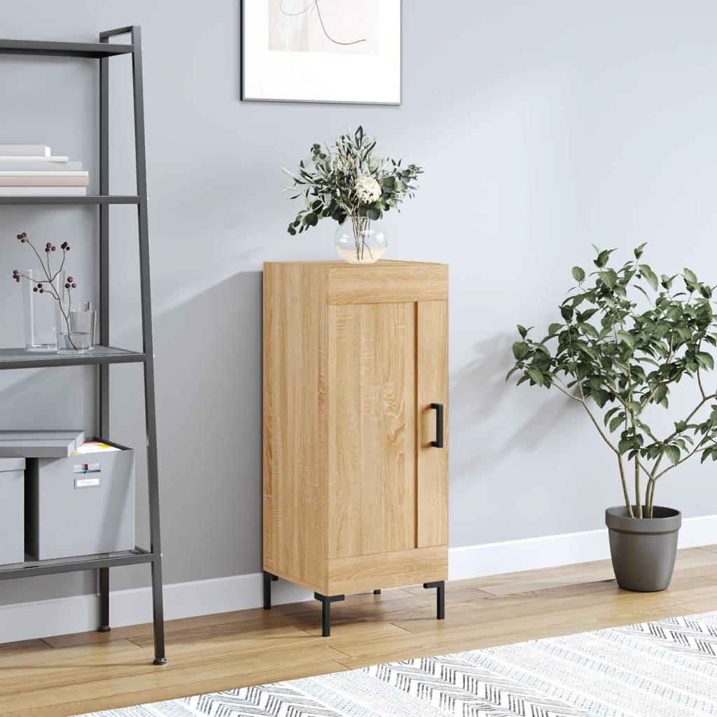 Skænk 34,5 × 34 × 90 cm i konstrueret træ - sonoma-eg