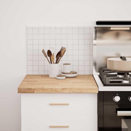 Køkkenbordplade 60x63,5x4 cm massivt egetræ rektangulær