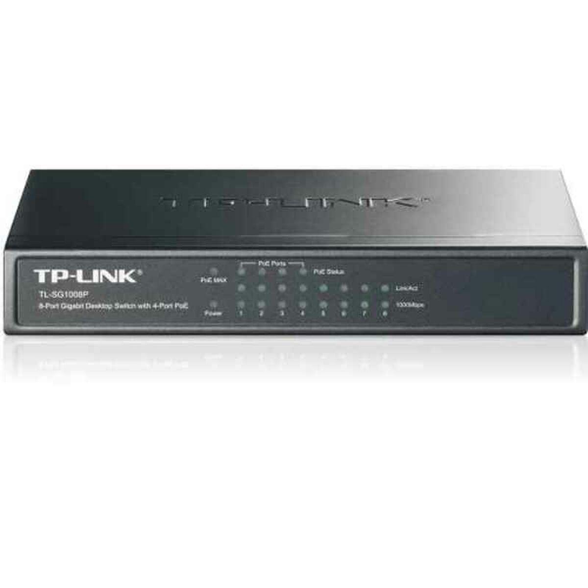 TP-Link TL-SG1008P gigabit switch med 4x PoE (8 porte)