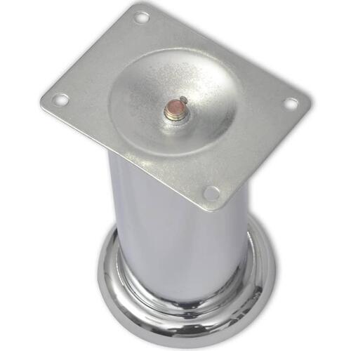 Runde sofaben i krom 8 stk. 120 mm (OUTLET A)