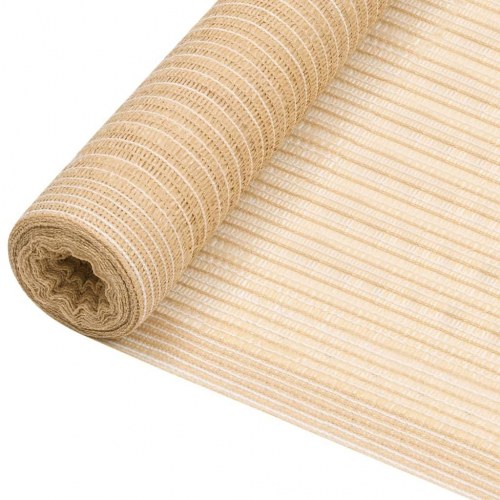 Afskærmningsnet 1,2 × 10 m - 150 g/m² HDPE, beige