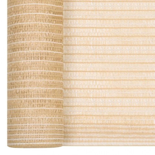 Afskærmningsnet 1,2 × 10 m - 150 g/m² HDPE, beige