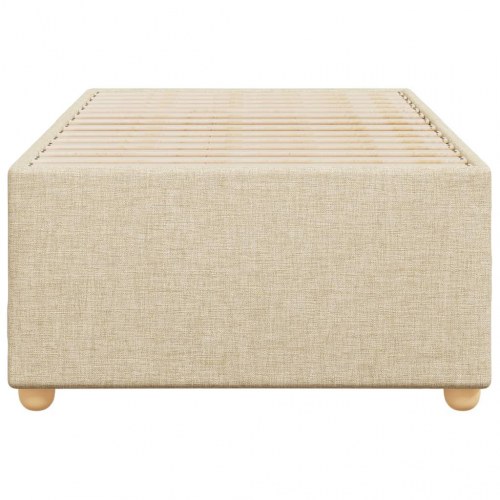 Sengeramme uden madras 100 x 200 cm - creme stof