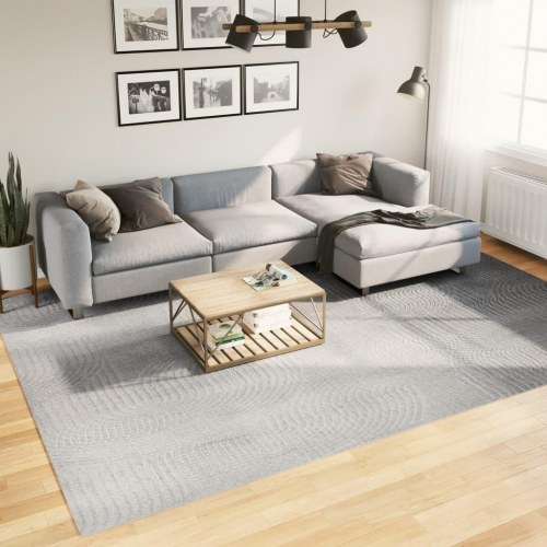 Gulvtæppe IZA 240×340 cm - kort luv, skandinavisk look, grå