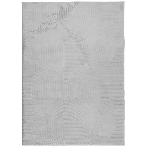 Gulvtæppe IZA 240×340 cm - kort luv, skandinavisk look, grå