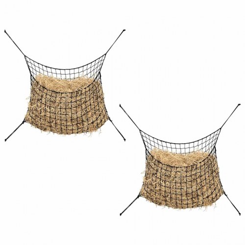 Hønet - 2 stk. slowfeeder 200 × 120 cm, PP, sort