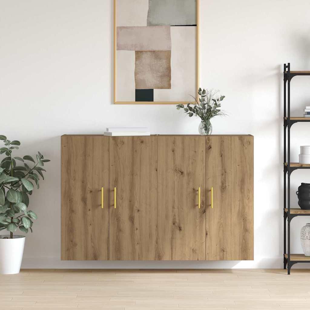 Væghængte skabe 2 stk artisan eg 69.5 x 34 x 90 cm