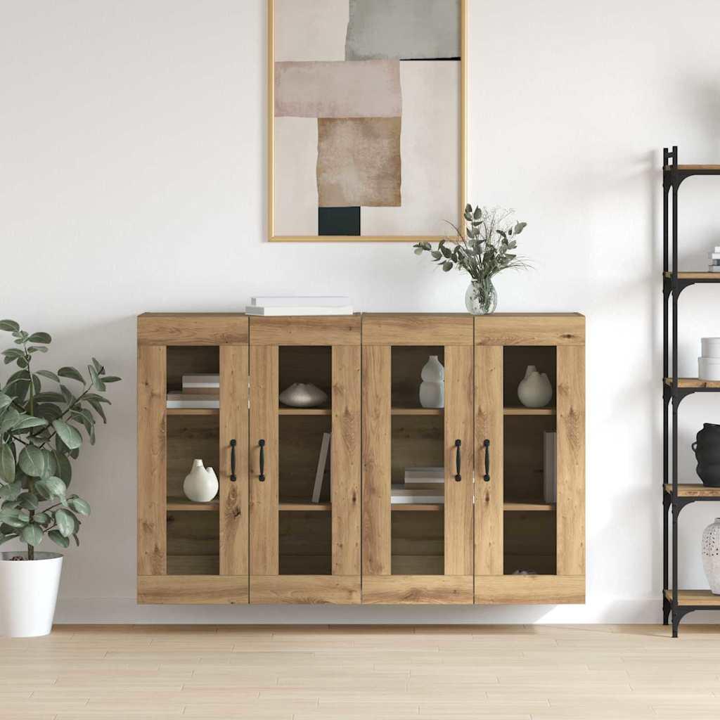 Væghængte skabe 2 stk artisan eg 69.5 x 34 x 90 cm