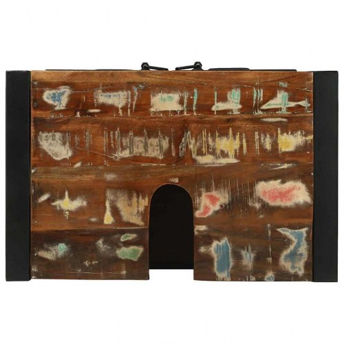 Vaskeskab med dør Brun 55 x 35 x 60 cm Massivt genbrugstræ