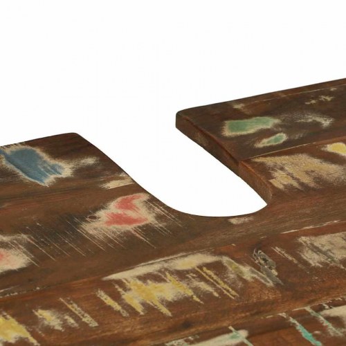 Vaskeskab med dør Brun 55 x 35 x 60 cm Massivt genbrugstræ