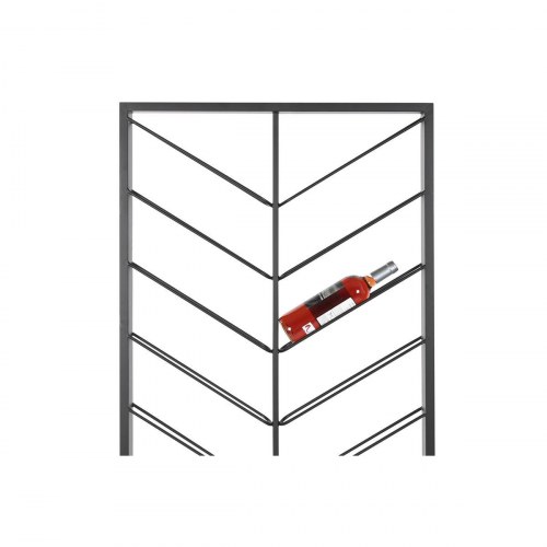 Flaskereol - sort vægmodel 70 × 6 × 160 cm