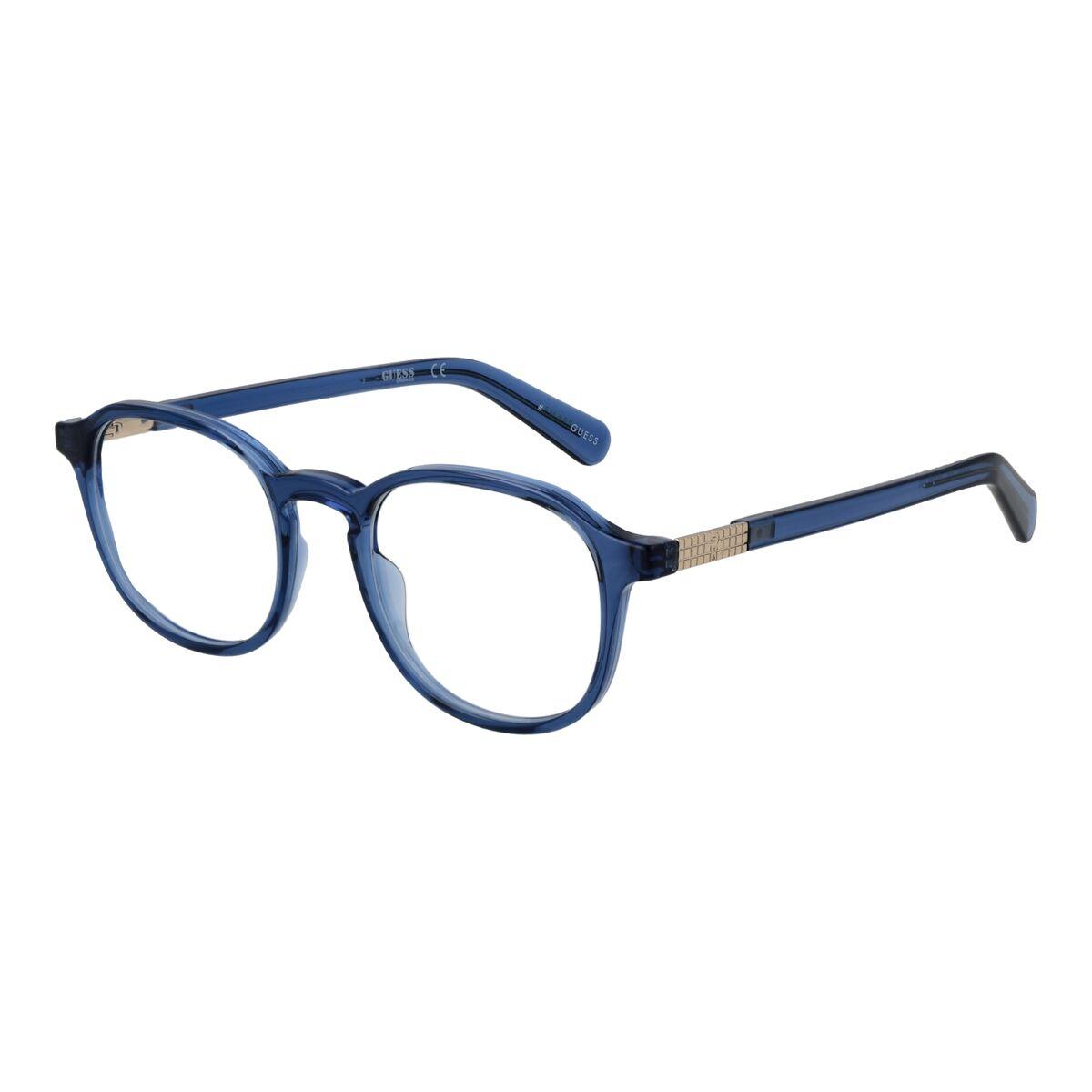 Guess GU8251 48090 brillestel - unisex, blå runde glas