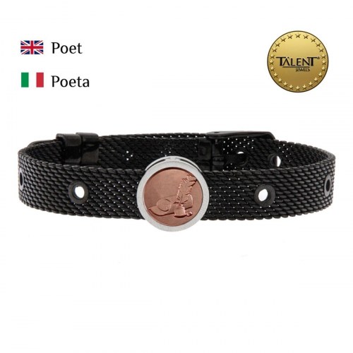 Poet unisex armbånd - sort
