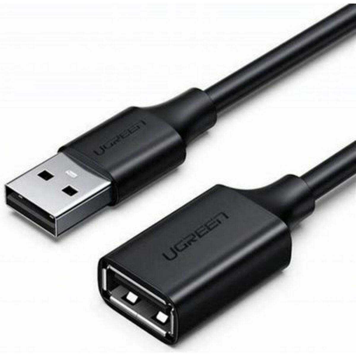 Ugreen USB forlænger-kabel 2 m - USB A han til USB A hun, sort