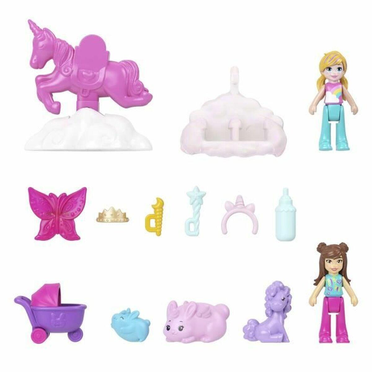Legetøjssæt Polly Pocket playset - 16 dele, multifarvet