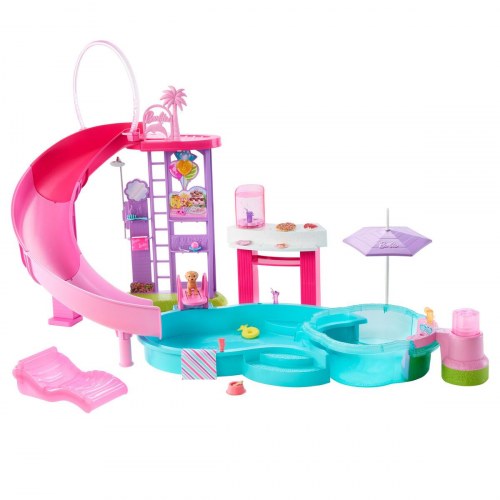 Barbie Drømmepool - rutsjebane og jacuzzi til dukkehus
