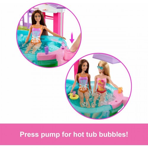Barbie Drømmepool - rutsjebane og jacuzzi til dukkehus