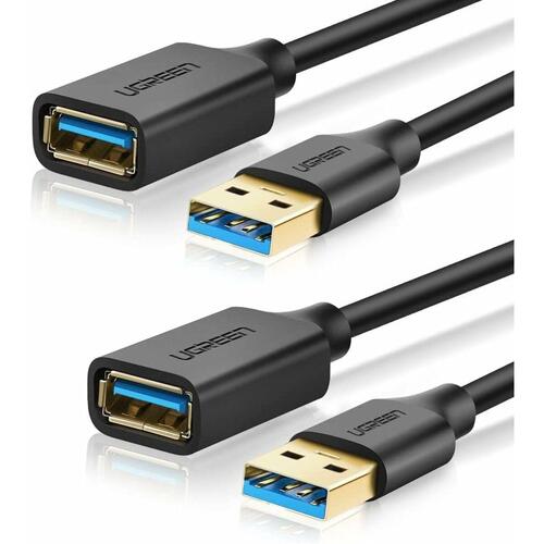 Ugreen USB 3.0 forlængerkabel - USB-A han til hun, 1 m, sort