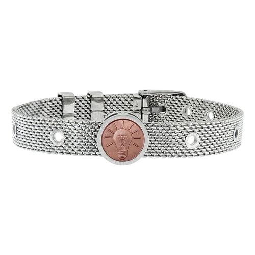 Unisex armbånd - sølvfarvet mesh, Innovative