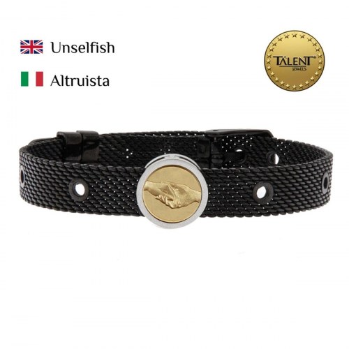 Unselfish unisex armbånd - sort