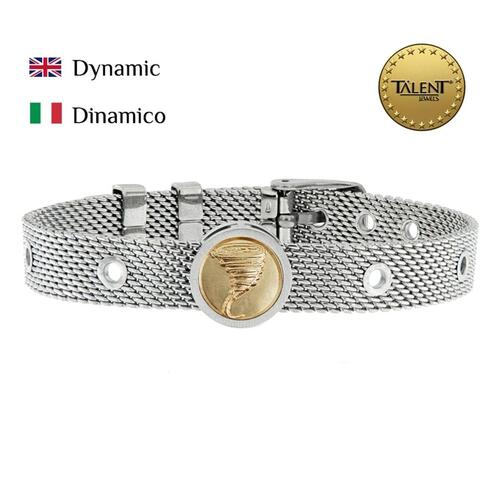 Unisex armbånd Dynamic fra - sølvfarvet
