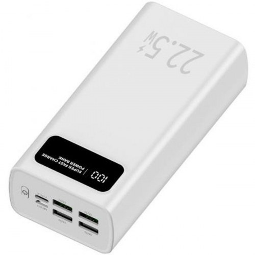 Powerbank LEOTEC 30000 mAh 22,5 W - Hvid (LEPOW30W22W)