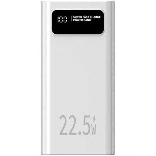 Powerbank LEOTEC 30000 mAh 22,5 W - Hvid (LEPOW30W22W)