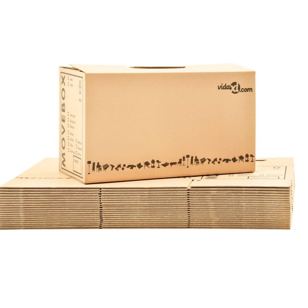 Flyttekasser 20 stk. XXL 60x33x34 cm pap