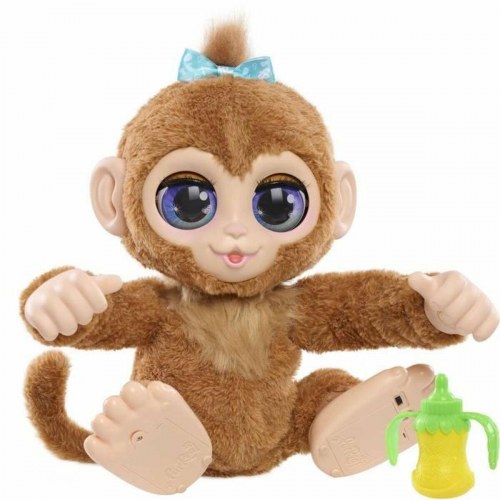 Furreal Friends Babydukke - interaktiv abe, multifarvet
