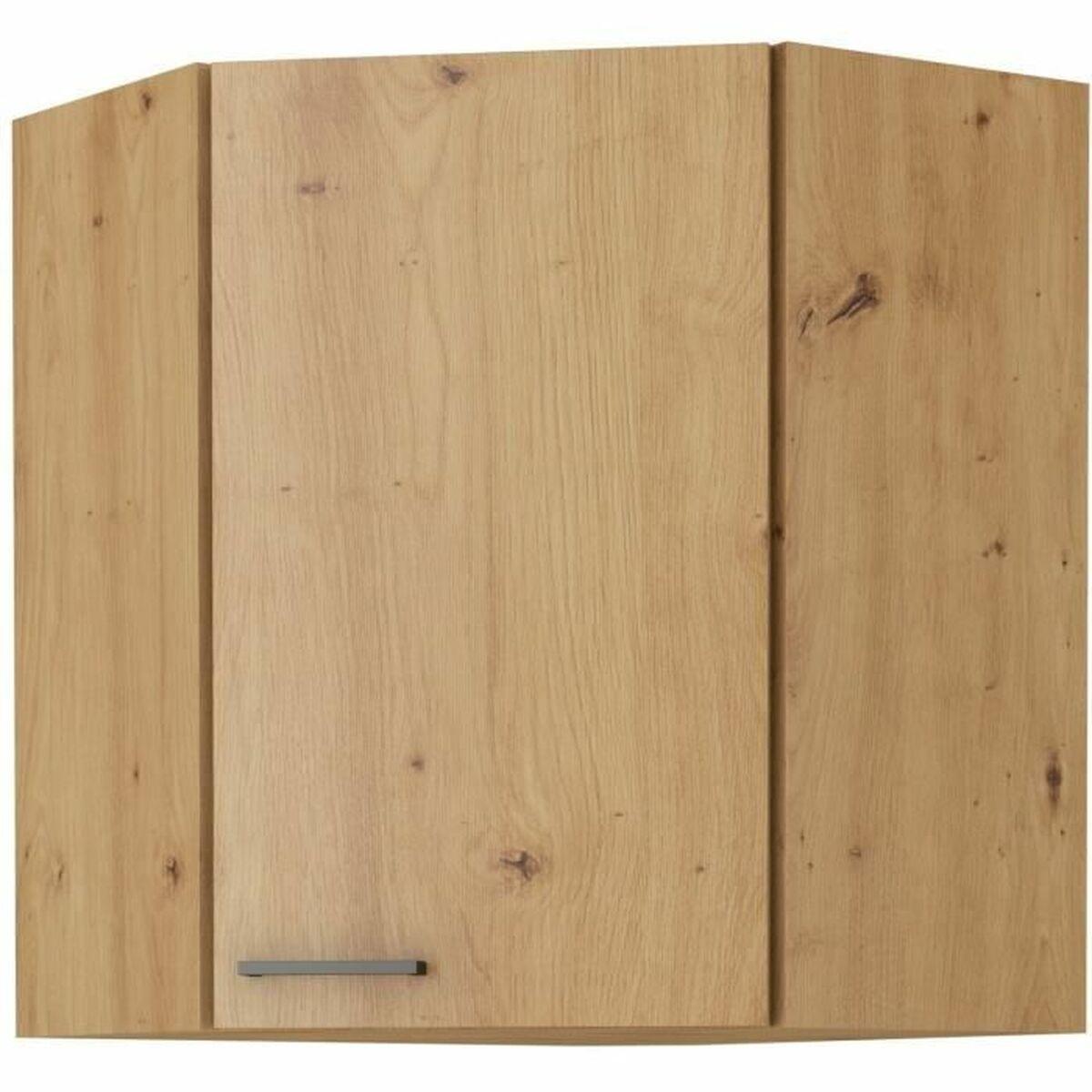 Hjørneskab til køkken - Sort, 89 × 89 cm