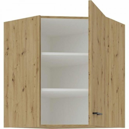 Hjørneskab til køkken - Sort, 89 × 89 cm