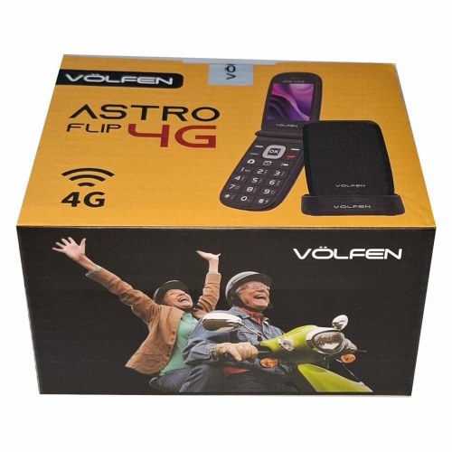 Volfen ASTRO FLIP 4G klaptelefon til ældre - Sort 2,8"