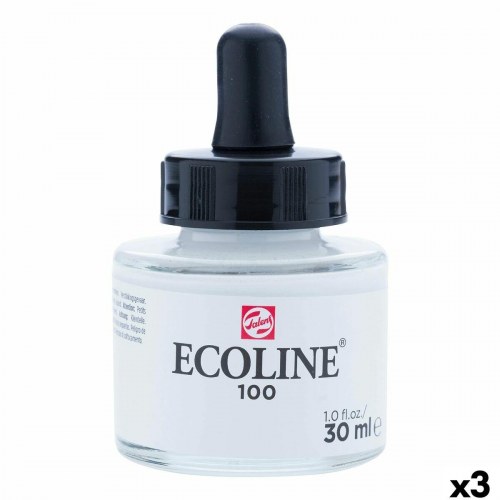 Talens Ecoline akvarelfarve - Hvid 30 ml (3 stk.)