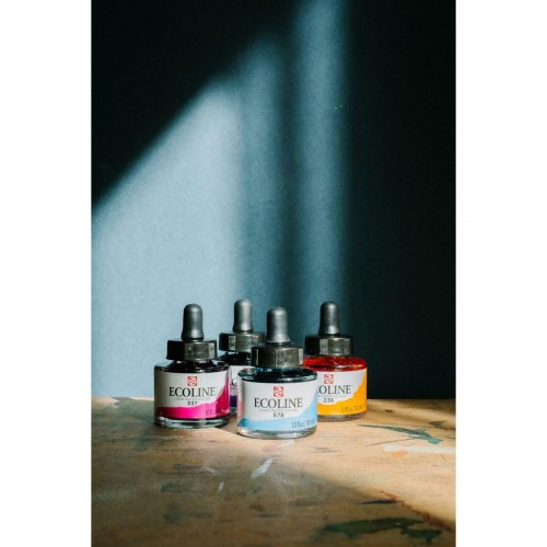 Talens Ecoline akvarelfarve - Hvid 30 ml (3 stk.)