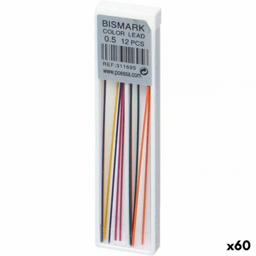 Bismark farvede stiftrefiller 0,5 mm - 60 stk.