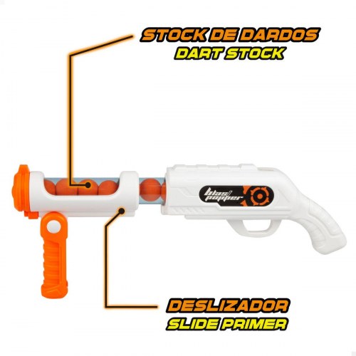 Legetøjspistoler - skumkugle blaster, 51 × 10 × 5 cm (6 enheder)