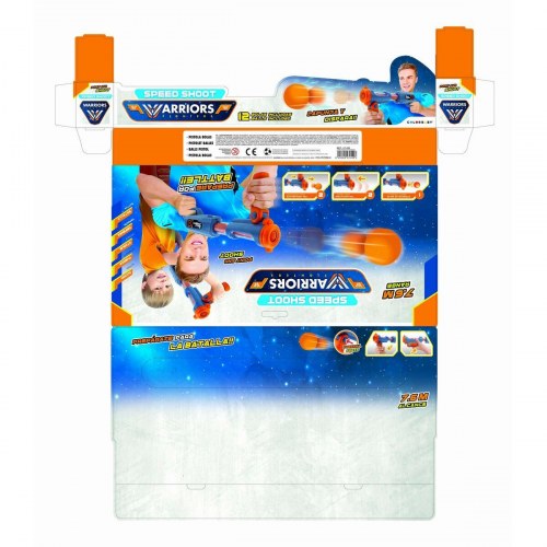 Legetøjspistoler - skumkugle blaster, 51 × 10 × 5 cm (6 enheder)