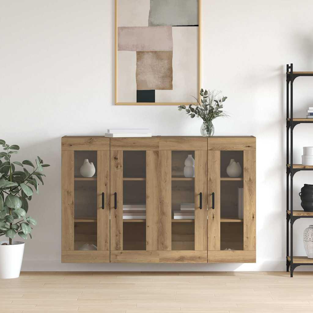 Væghængte skabe 2 stk artisan eg 69.5 x 34 x 90 cm