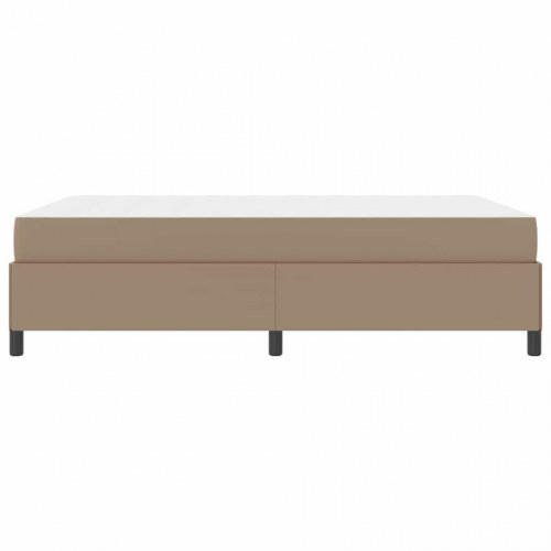 Sengestel i stof - cappuccino 160 x 200 cm med lamelbund og madras