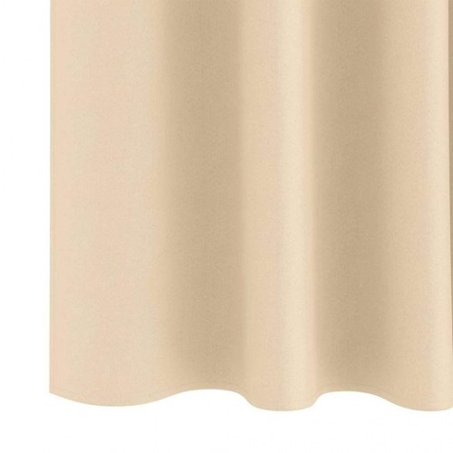 Mørklægningsgardiner med ringe - 2 stk, creme, 175 × 140 cm