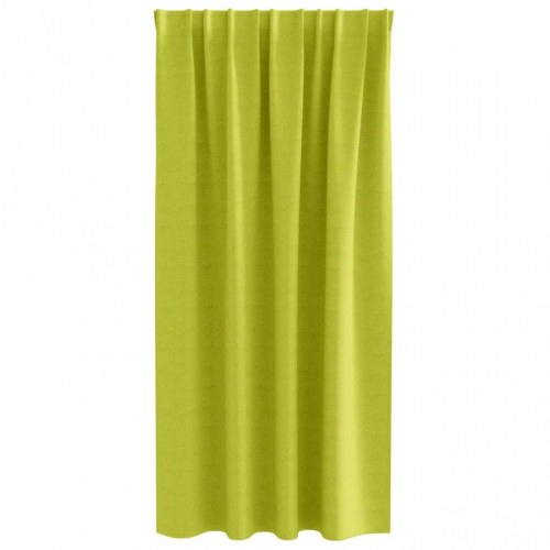 Mørklægningsgardiner med ringe - 2 stk, grøn 175 × 140 cm