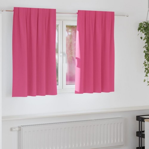 Mørklægningsgardiner med gardiner Bright Pink Polyester