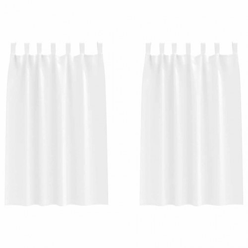 Mørklægningsgardiner med gardiner Ren Hvid Polyester