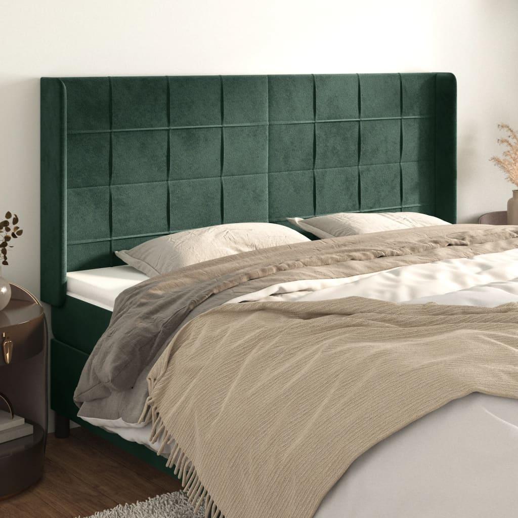 Sengegavl med kanter 20316118/128 cm - fljl, mrkegrn