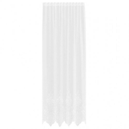 Gardiner med gardiner Hvid 500x100cm Polyester