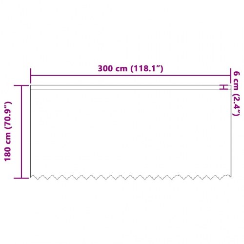 Gardiner med gardiner Hvid 500x100cm Polyester