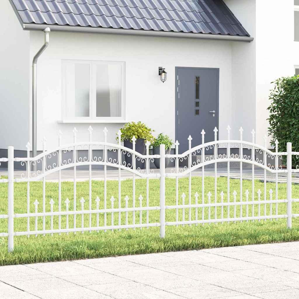 Havehegn Hvid 115 cm Pulverlakeret Stål